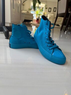 Converse O.P.T. Turquoise-Accented High-Top Sneakers